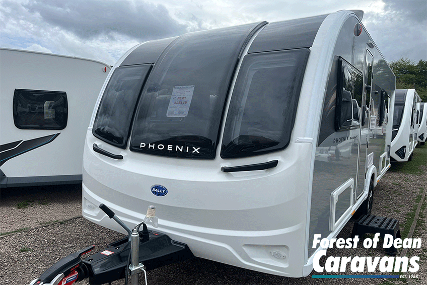 New Bailey Phoenix Black Edition 2026 4-Berth Caravan - Exterior - Front