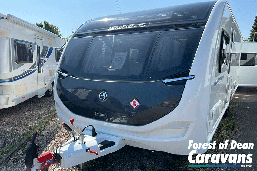 New Swift Challenger SE 580 2024 4-Berth with Transverse Island Bed - Exterior - Front
