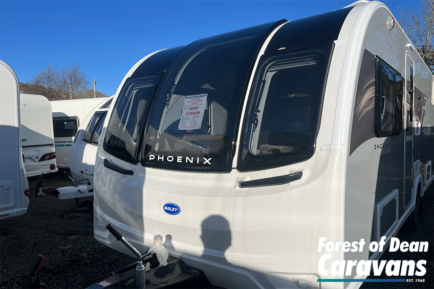 New Bailey Phoenix Black Edition 2026 4-Berth Caravan - Exterior - Front